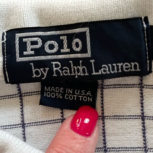 POLO by RALPH LAUREN Vintage Classic Checked Shirt Cotton‎ Pony White Black XXL - Picture 7 of 9